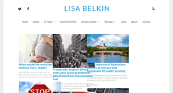 Desktop Screenshot of lisabelkin.com